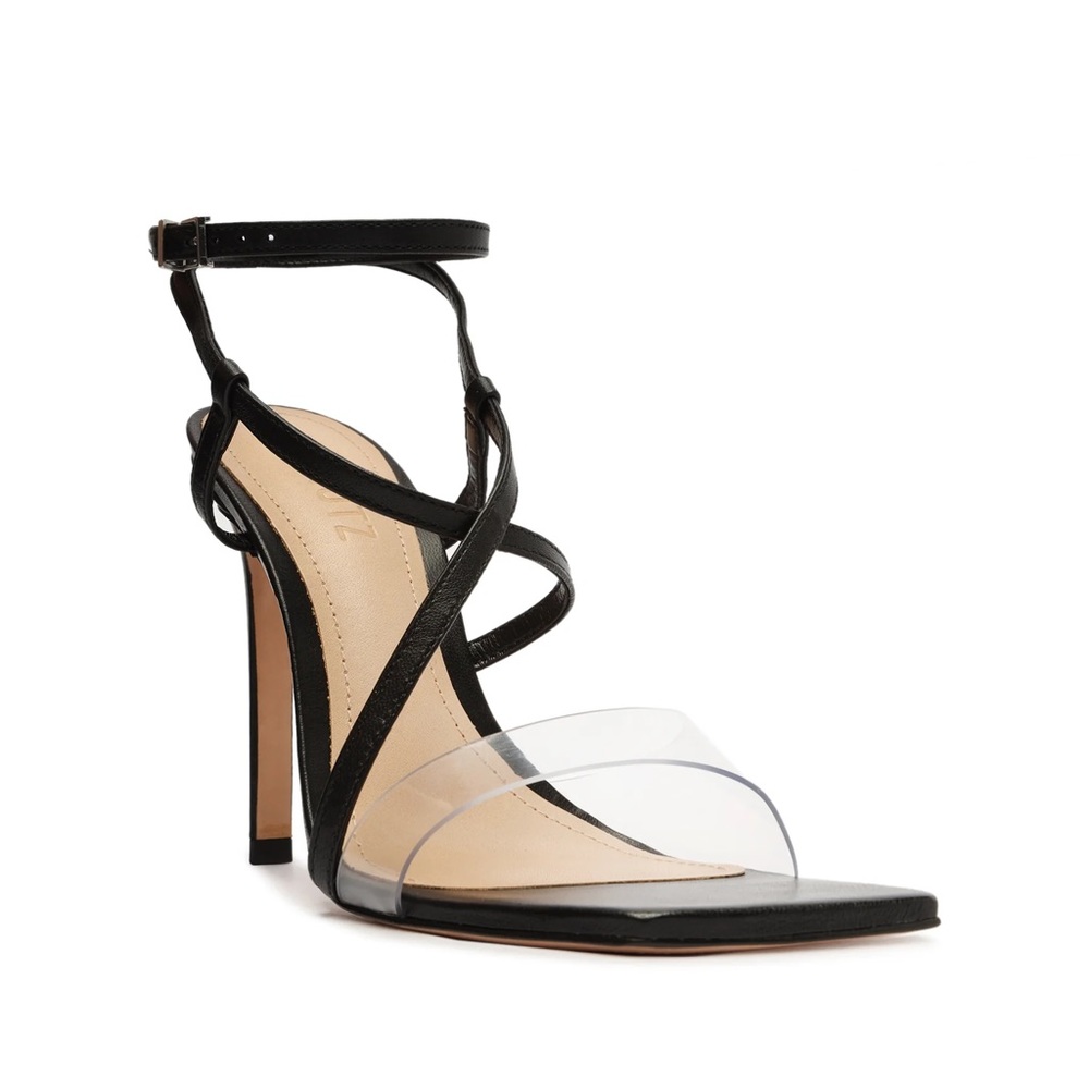 Aisha Leather & Vinyl Sandal- worn once - like new!!!